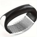 Stainless Steel Garlic Press Rocker - Easy-Squeeze Garlic Mincer & Kitchen Tool