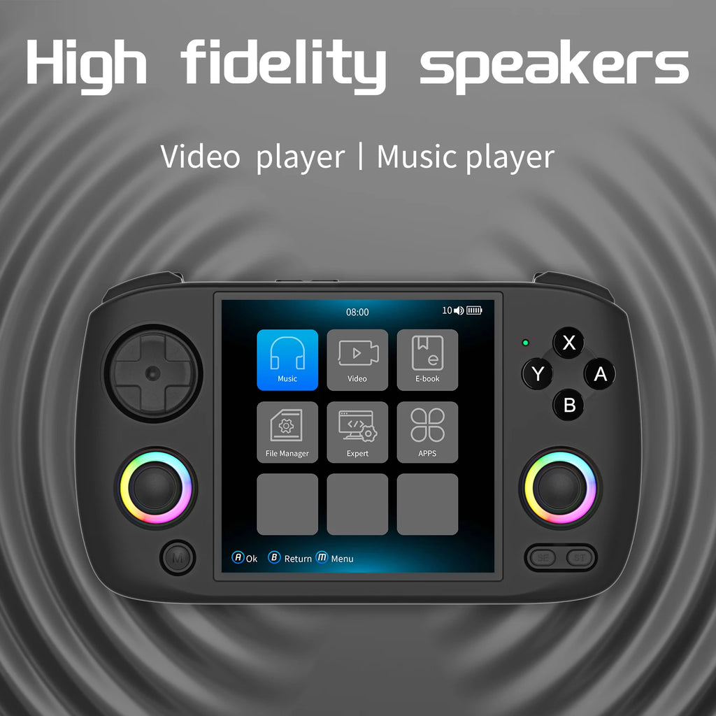 ANBERNIC RG CubeXX Handheld Game Console 3.95 Inch IPS Screen 64 Bit Linux System Supports 5G WiFi Bluetooth TV HD Out RGCUBEXX