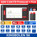 Kingbolen S6 OBD2 Scanner Bluetooth All System lifetime Free Update CAN FD Diagnostic Tool 28+ Resets SAS/BMS/TPMS Scan Tool