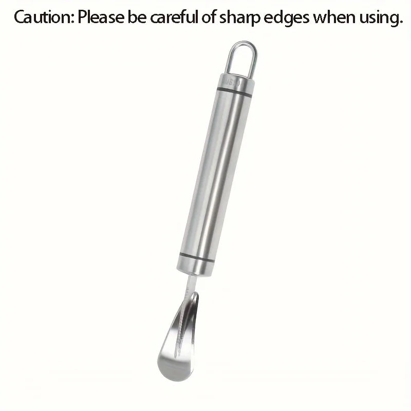 Stainless Steel Citrus & Orange Peeler with Handle - Kitchen Fruit Peeling Tool