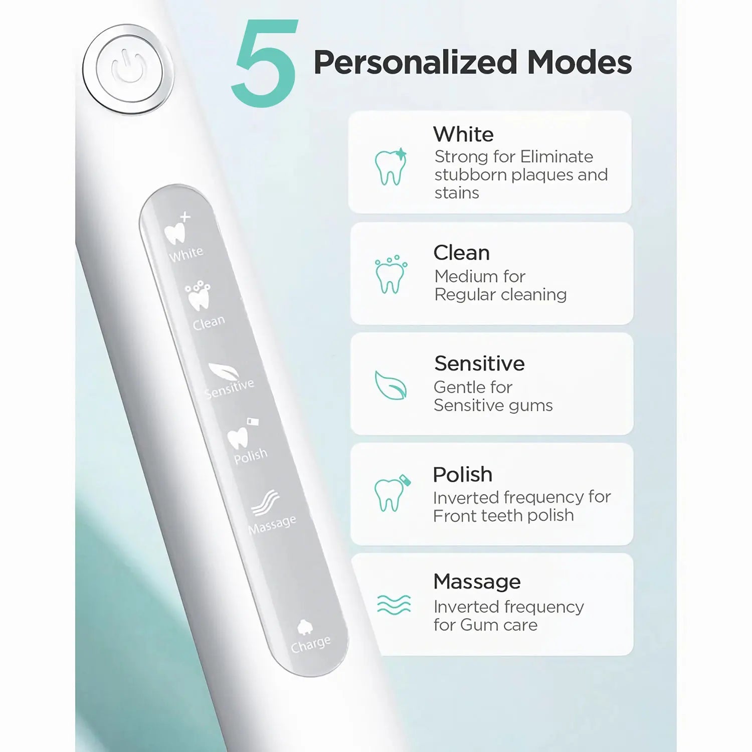 Fairywill Electric Sonic Toothbrush USB Charge FW-507 Rechargeable Waterproof Electronic Tooth Brushes Replacement Heads Adult