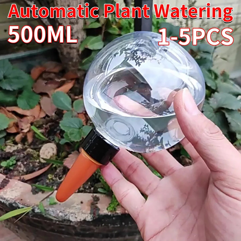 Self-Watering Plant Globes – 500ml Automatic Drip Irrigation Bulbs for Indoor & Outdoor Potted Plants