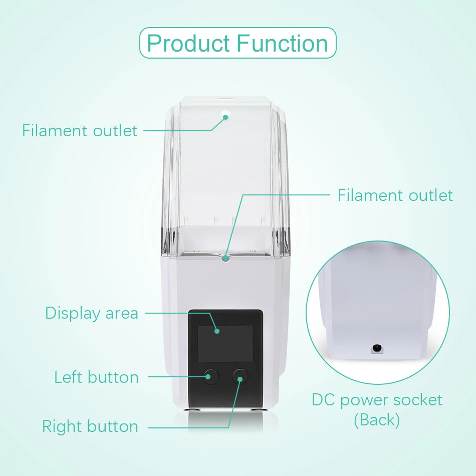 SUNLU S1+ 3D Filament Drying Box Fila-Dryer Drying Filament Storage Box Keeping Filament Dry Holder For 3D Printing Fast Heating
