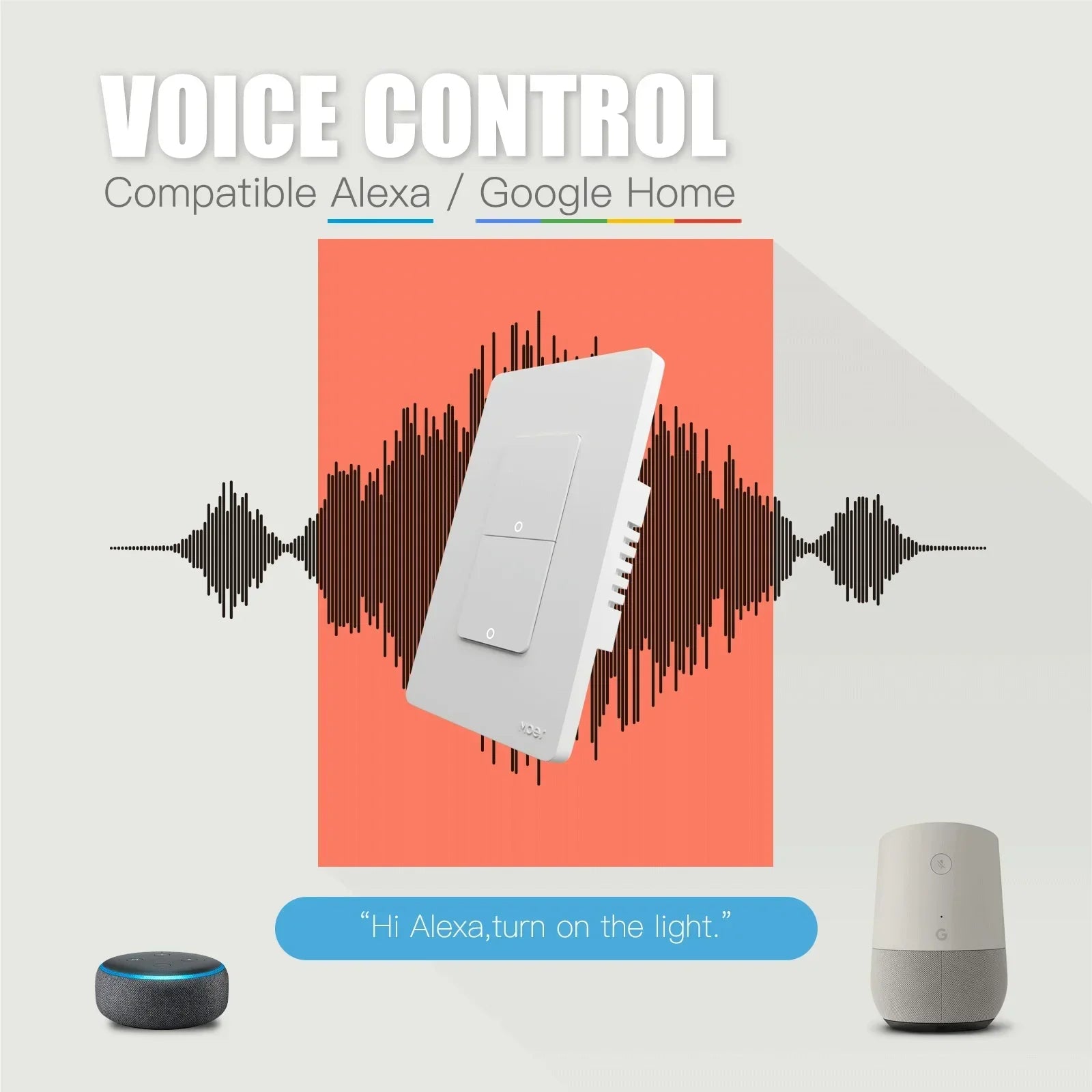 MOES ZigBee Smart Light Switch | US Push Button, Works with Alexa & Google Home, Neutral or No-Neutral
