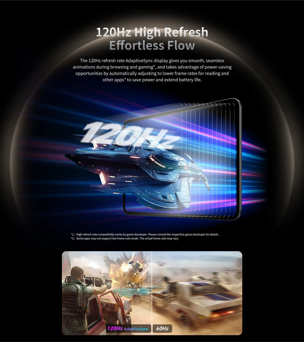 Teclast T65 Tablet 13.4" 2K 120Hz Android 16 Tablets Unisoc T7280 Octa Core Max 26GB RAM 128GB ROM 8000mAh 4G LTE