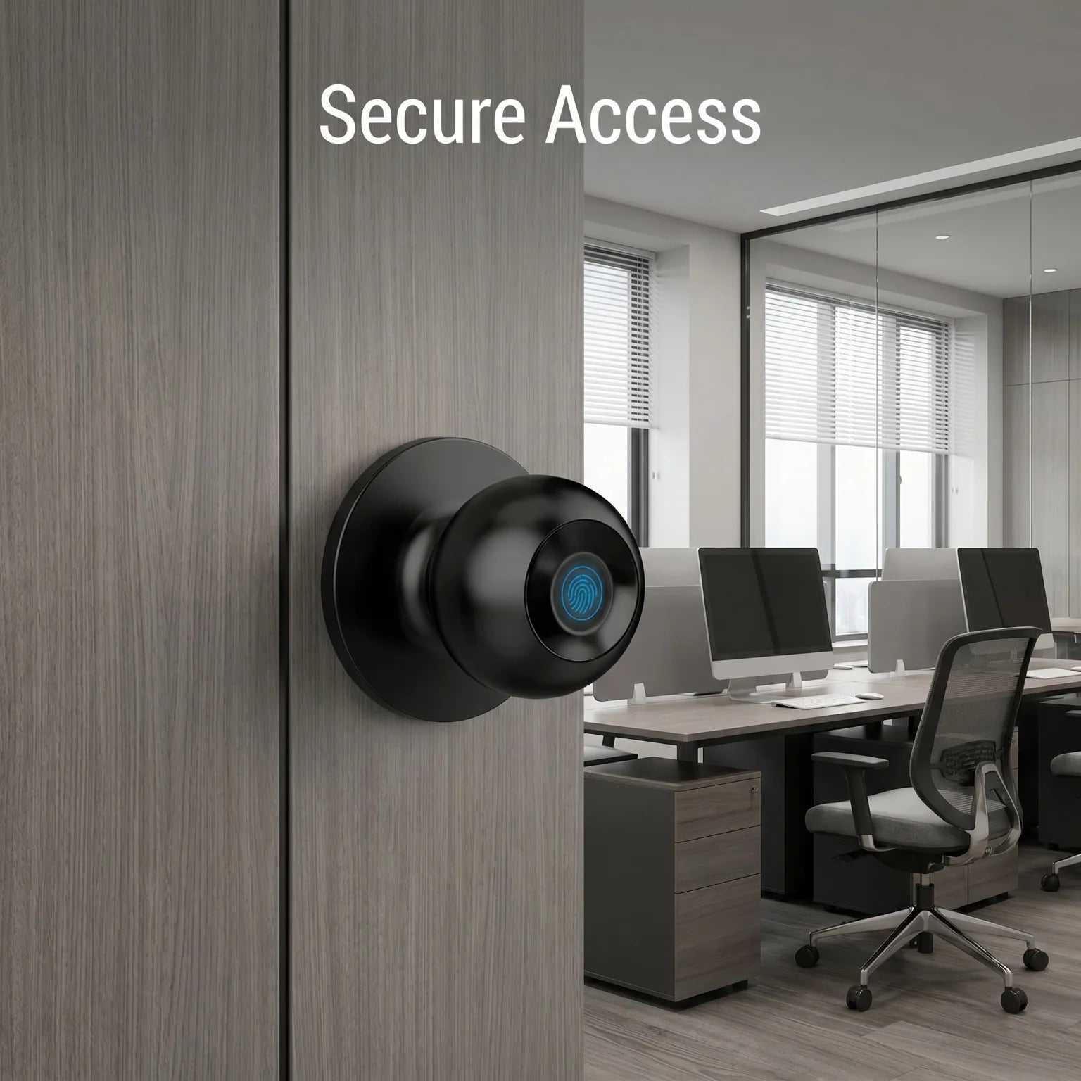 Tuya Smart Fingerprint Door Knob Lock WiFi App Remote Control Keyless Entry Smart Door Lock Temporary Password