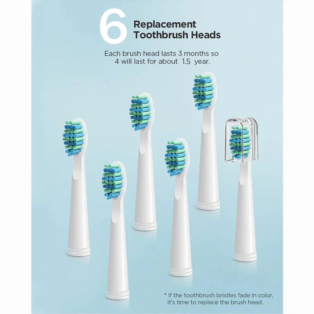 Fairywill Electric Sonic Toothbrush USB Charge FW-507 Rechargeable Waterproof Electronic Tooth Brushes Replacement Heads Adult