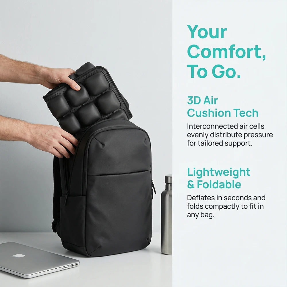 49-Cell Air Seat Cushion – Breathable Knitted Ergonomic Cushion for Office, Home & Outdoor Use
