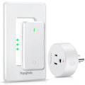 Wireless Wall Switch 300ft RF Range 15A 1500W Remote Control Outlet Switch for Household Appliances