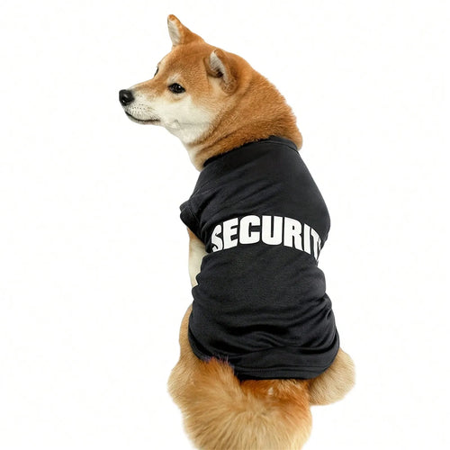 1 Pcs Dog and cat clothes breathable cute letter print thin cartoon pet sleeveless top