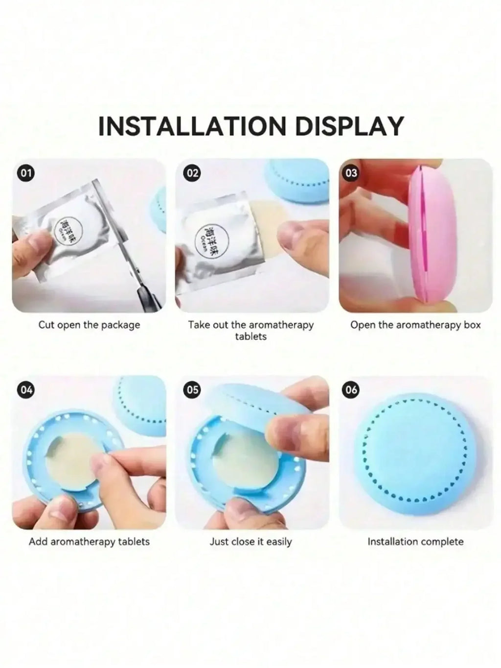 Scented Air Freshener Sheets with Holders | 10-Pack Long-Lasting Fragrance