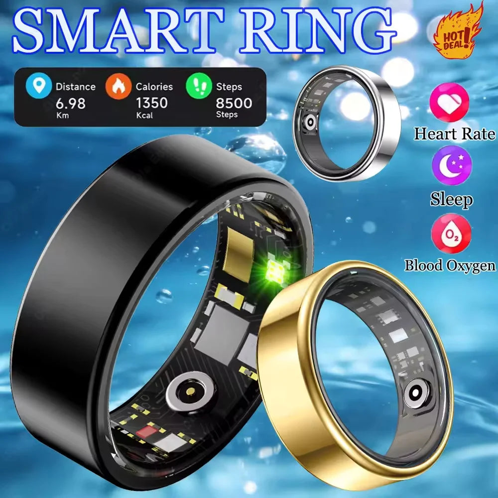 Smart Ring R09 — Heart Rate, Blood Pressure & Bluetooth Calls
