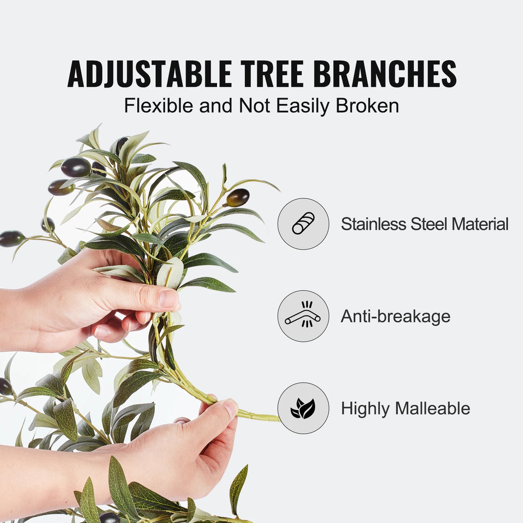 SucceBuy Artificial Olive Tree | 4ft / 5ft / 6ft | Lifelike Faux Plant for Home & Office