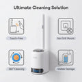 Wall Hanging Disposable Toilet Brush with 8 Refill Heads