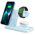 3 In 1 Magnetic Wireless Charger Stand 15W Fast Charging Dock Station Multiple Devices for iPhone 15 14 13 8 Apple Watch Airpods