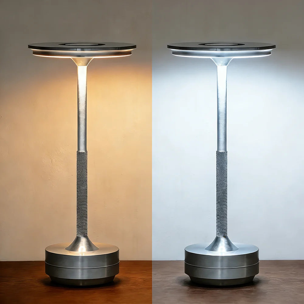 KFV Rechargeable Wireless Table Lamp – Set of 2, Dimmable LED Touch Sensor Night Light for Bedroom, Hotel & Bar