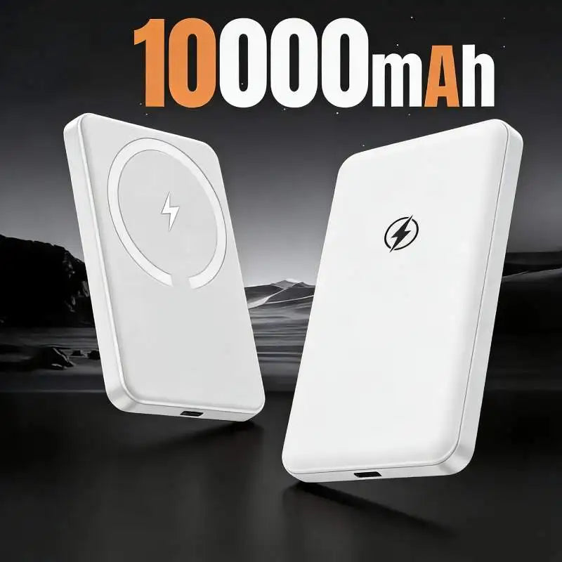 10000mAh Qi2 Magnetic Wireless Power Bank 15W Fast Charging Ultra Slim Portable Charger for iPhone 17/16/15/14/13/12 Series