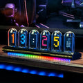 Nixie Tube Clock — Smart IPS Digital Desk Clock with App Control, 12/24H Display & 3 Light Modes