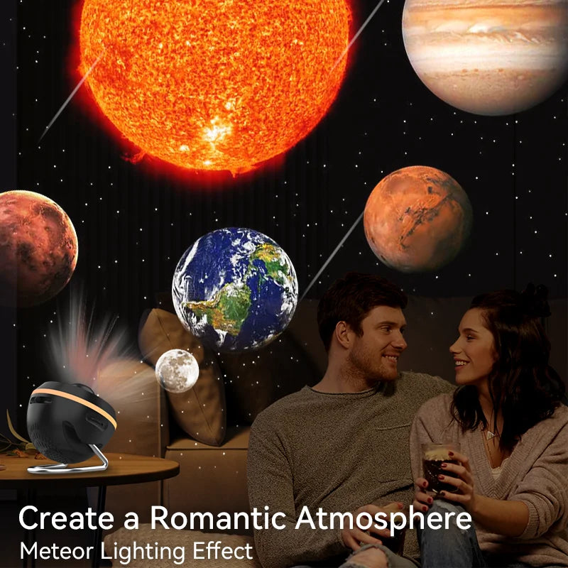 AUSYLE 13-in-1 Galaxy Projector Night Light | Meteor, Planetarium & Star Projector for Bedroom