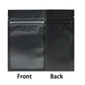 Resealable Zip Lock Bags Food Product Heat Sealable Packing Bag, 100PCS PET Plastic Mylar Pouch with Frosted Window