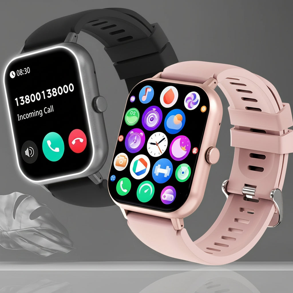 Smart Watch 2.01" Round — Wireless Calling, Multi-Sport & Sleep Tracking