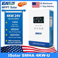 EASUN POWER 120V/220V 12KW hybrid solar inverter 48V photovoltaic split inverter with built-in 200A parallel solar charging con