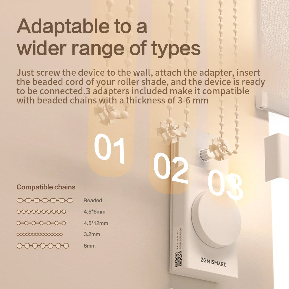 Zemismart Smart Roller Blind Driver | Matter Thread, Works with Alexa, HomeKit, Google Home & SmartThings