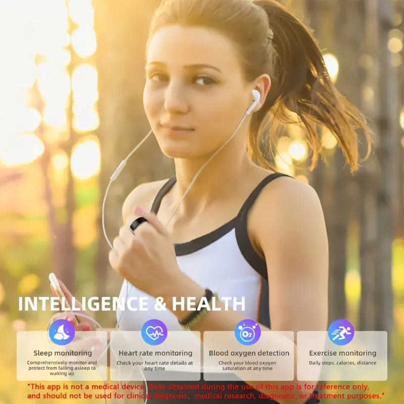 Smart Ring TK5 — Sleep Tracking, Pedometer & Calorie Counter