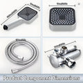 2-in-1 High-Flow Shower Head Set - Wall-Mounted Rainfall & Handheld with T-Valve & Long Hose