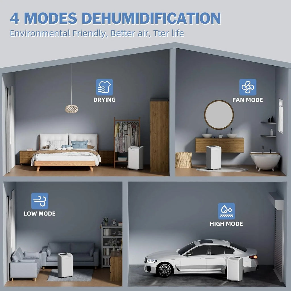 AIRPLUS 70 Pint Dehumidifier for Home Basements Large Room