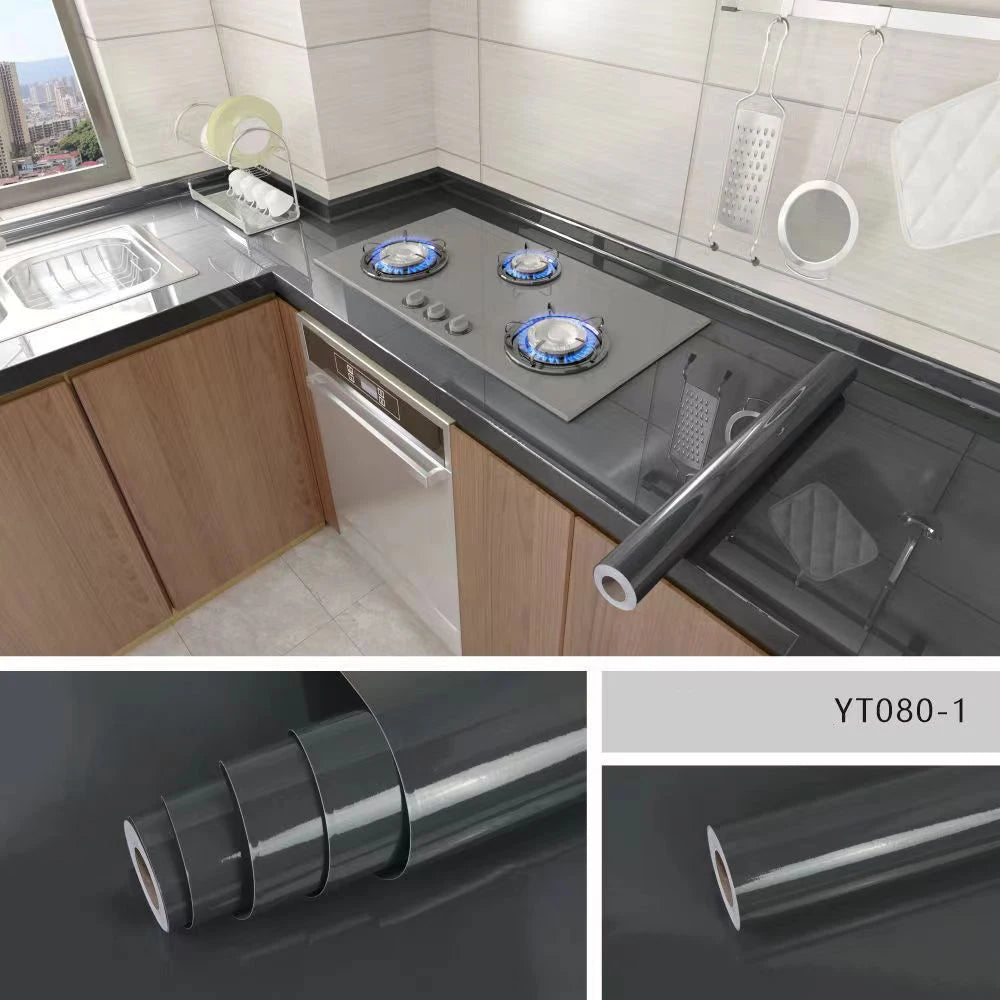 Marble Peel & Stick Wallpaper - Waterproof Oil-Proof Self-Adhesive PVC Film for Kitchen, Countertops & Cabinets