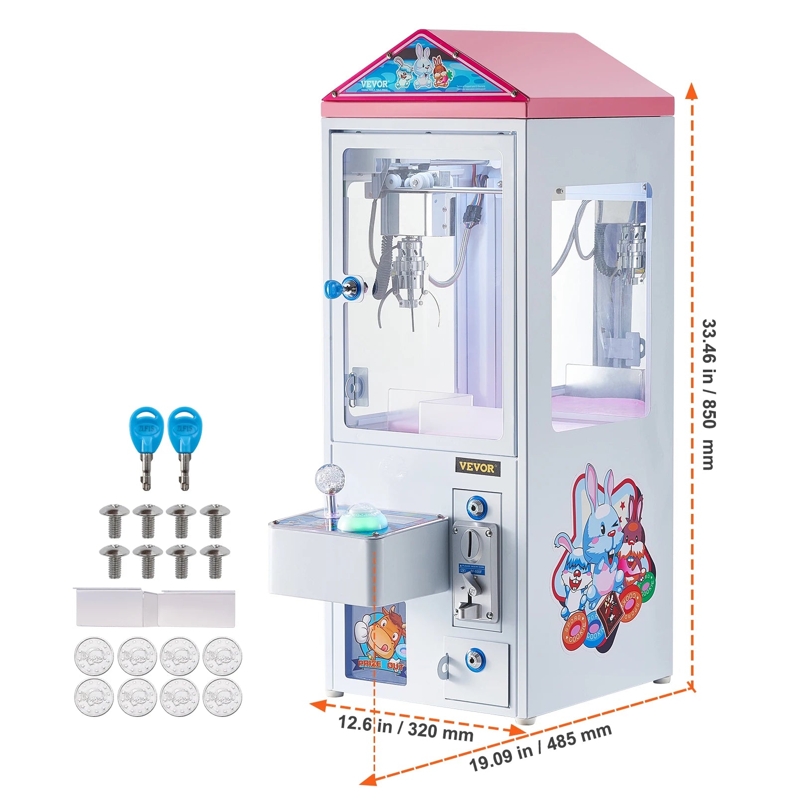 SucceBuy Claw Machine | Commercial Arcade Crane Prize Grabber | Coin-Operated