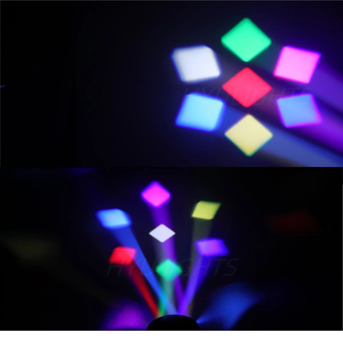 2PCS 7x40W Bee Eye Beam Wash Halo Effect Mini LED Moving Head RGBW 4in1DMX512 Control For DJ Disco Party Nightclub Wedding KTV