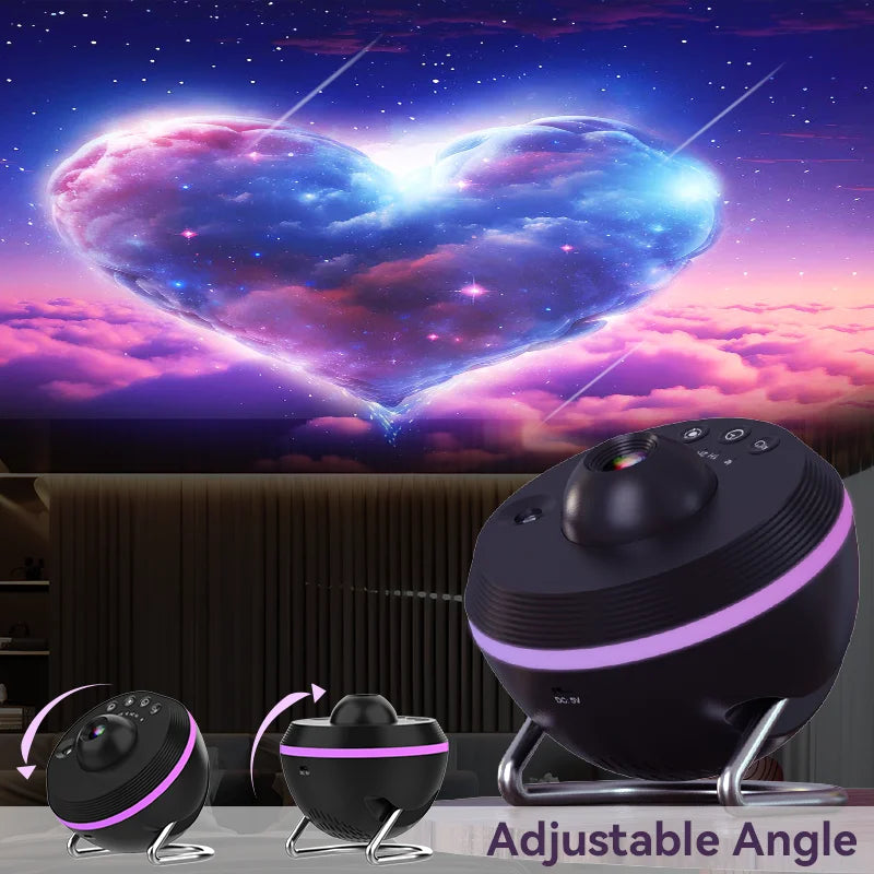 AUSYLE 13-in-1 Galaxy Projector Night Light | Meteor, Planetarium & Star Projector for Bedroom