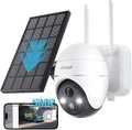 ieGeek 5MP Solar Outdoor WiFi Security Camera – 360° Pan/Tilt, Colour Night Vision, PIR Detection & Two-Way Audio