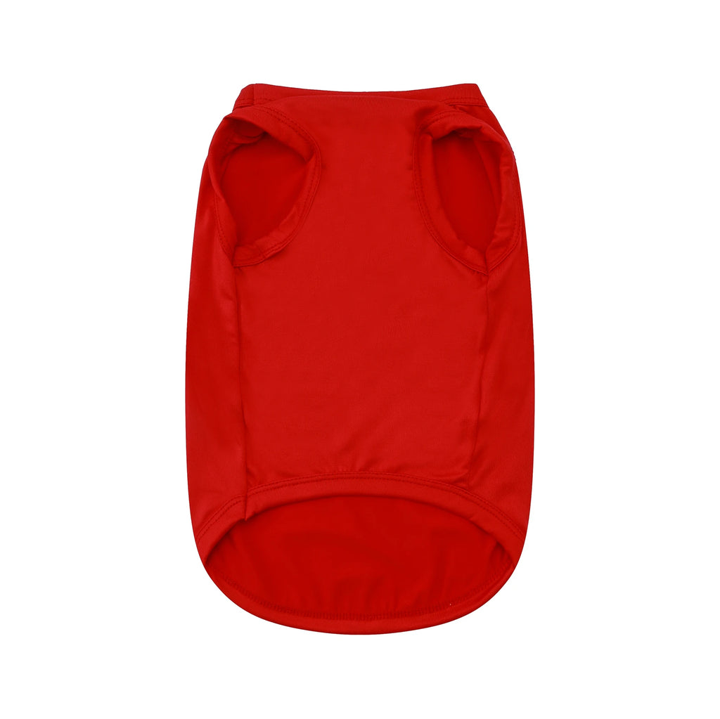 1 Pcs Dog and cat clothes breathable cute letter print thin cartoon pet sleeveless top