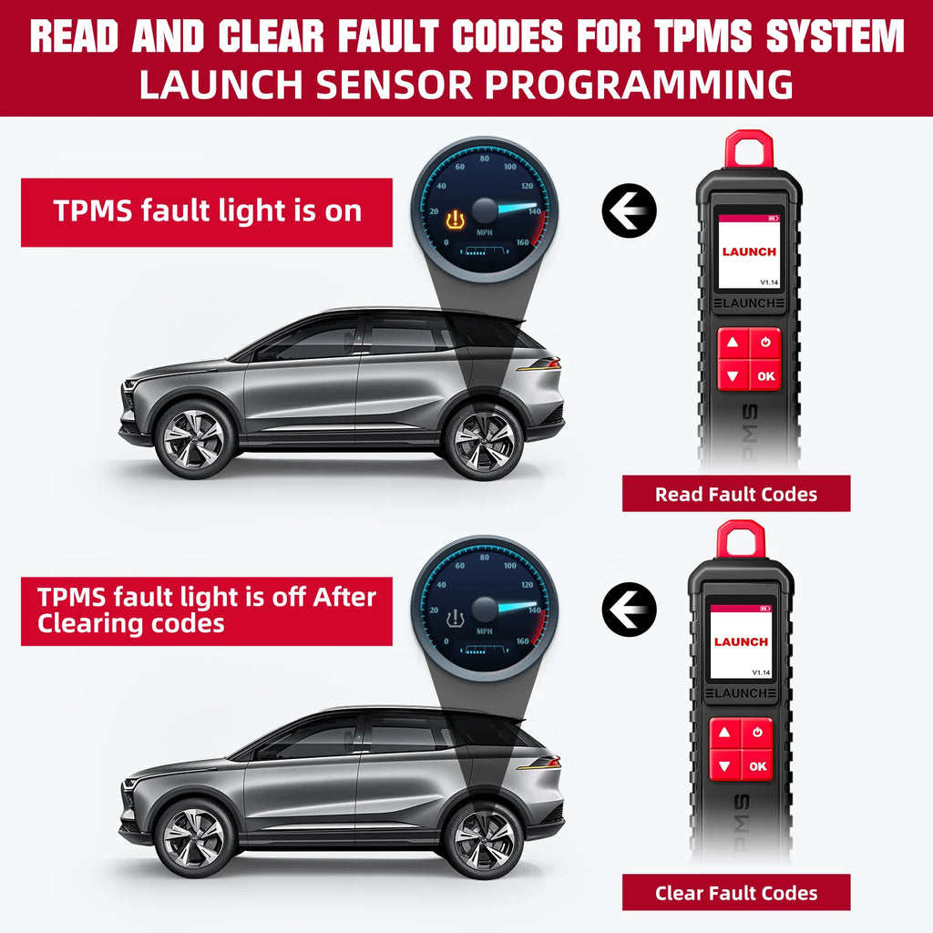 2026New LAUNCH X431 I-TPMS Car Tire Pressure Diagnostic Tool Activate/Programming/Relearn 315/433Mhz Sensor for X431 pk TSGUN