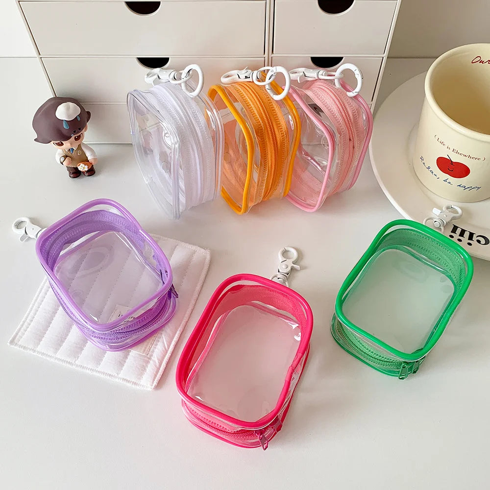 Portable Cotton Doll Storage Bag, Dopamine Color Data Cable Storage Bag, Cube Blind Box Doll Display Bag