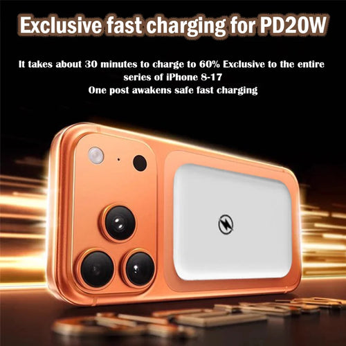10000mAh Qi2 Magnetic Wireless Power Bank 15W Fast Charging Ultra Slim Portable Charger for iPhone 17/16/15/14/13/12 Series