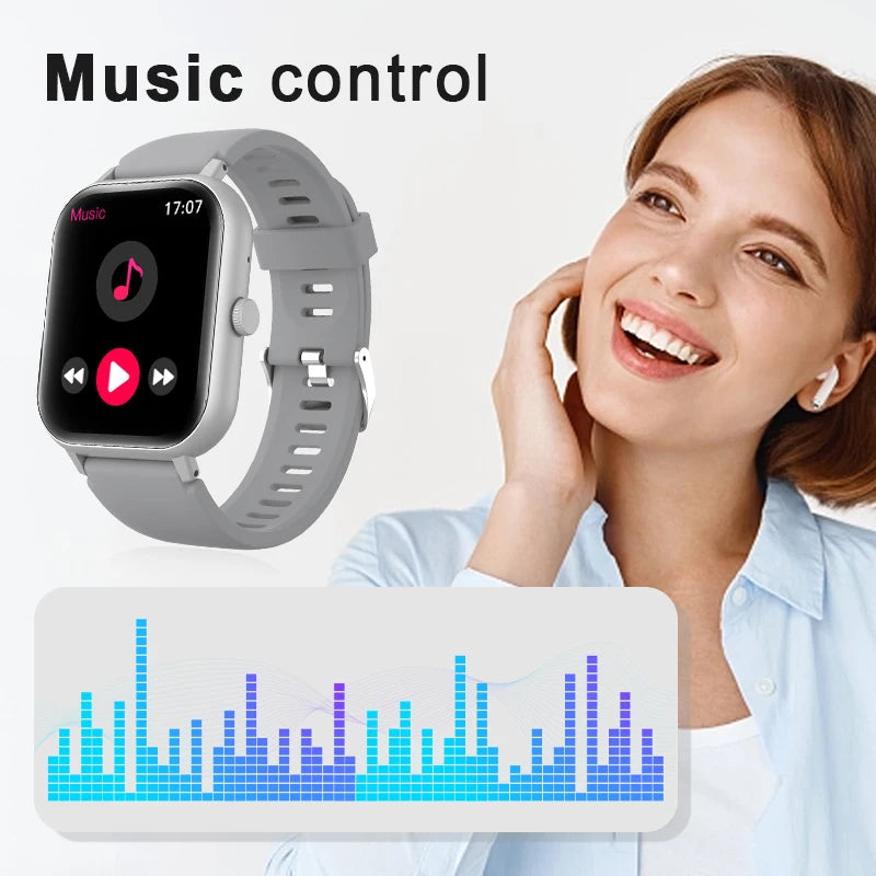 Smart Watch 2.01" Round — Wireless Calling, Multi-Sport & Sleep Tracking