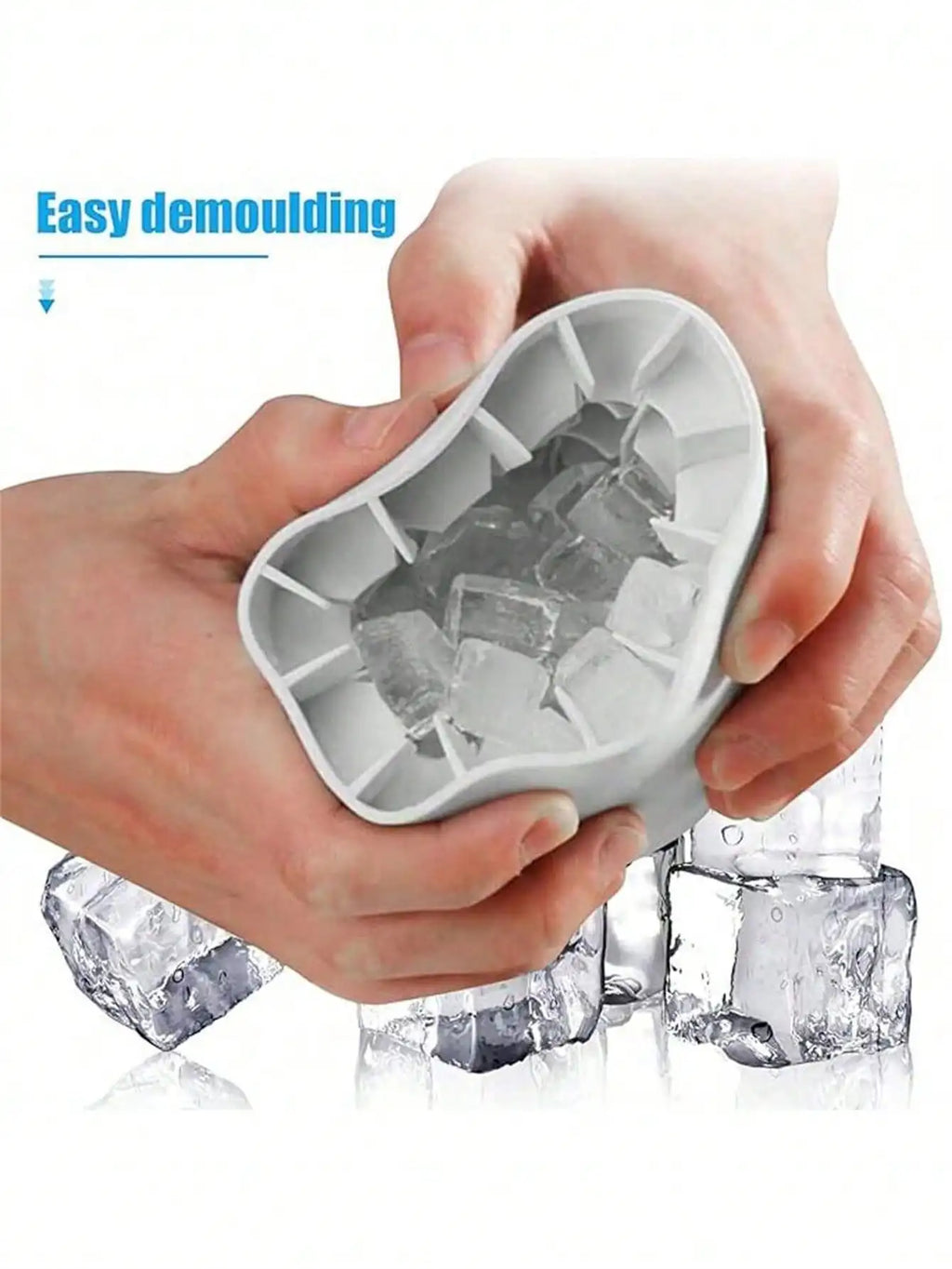 1pc/2pcs/3pcs Plastic Ice Cube Trays, Simple Bucket-Shaped Ice Maker Mold With Lid, Suitable For Kitchen