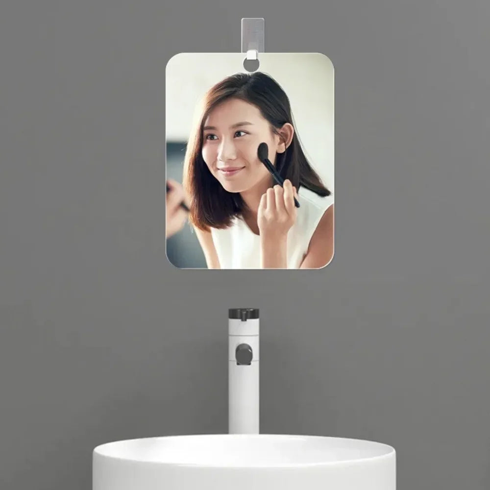 Magnifying Shower Mirror with Suction Cup — Fog-Free Acrylic, 6", Shaving & Makeup