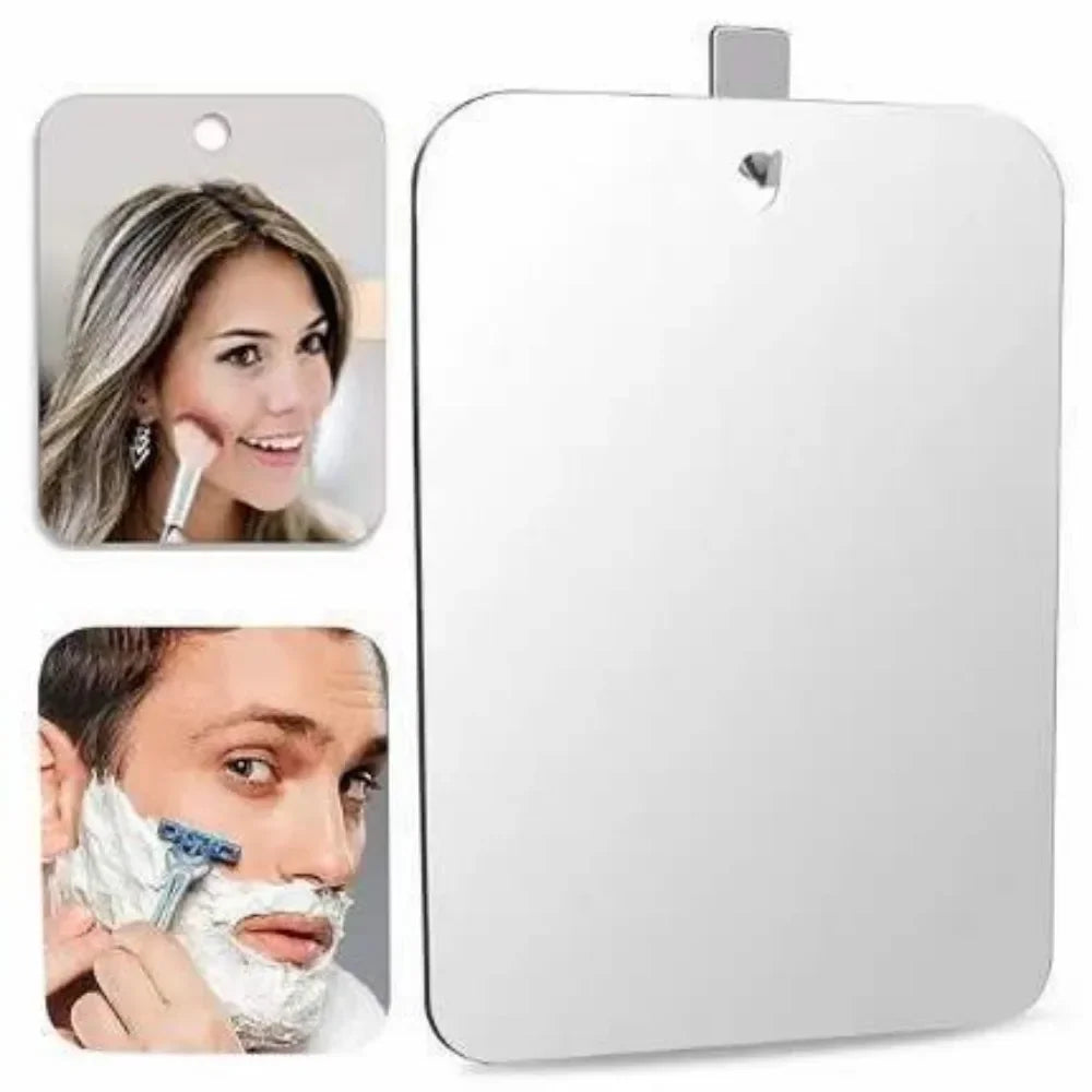 Magnifying Shower Mirror with Suction Cup — Fog-Free Acrylic, 6", Shaving & Makeup