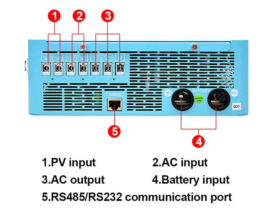 EASUN POWER 4KW 24v Power Solar Inverter Off Grid 110/120v Pure Sine Wave MPPT Solar Charger Power Home Inversor  LCD Display inversores híbridos solares US warehouse