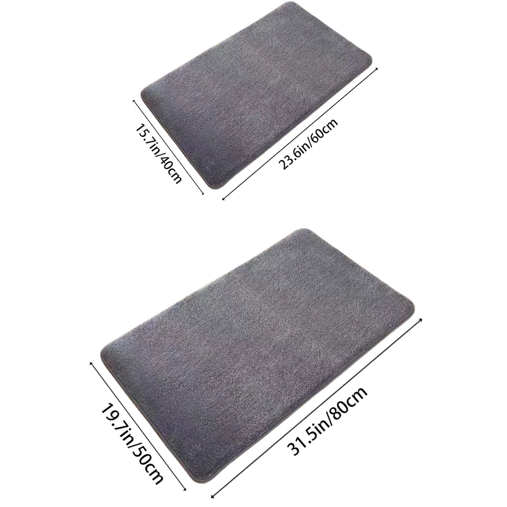 Super Absorbent Non-Slip Bath Mat - Coral Velvet Bathroom & Door Floor Mat