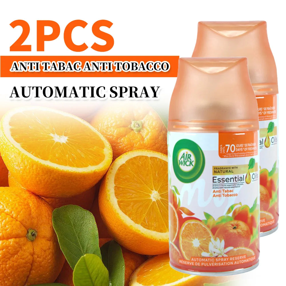 2 Pcs 6.2 Oz Per Count Automatic Spray Air Freshener Refill, Scented Air Freshener For Car, Office, Home And Bathroom, Car Spray