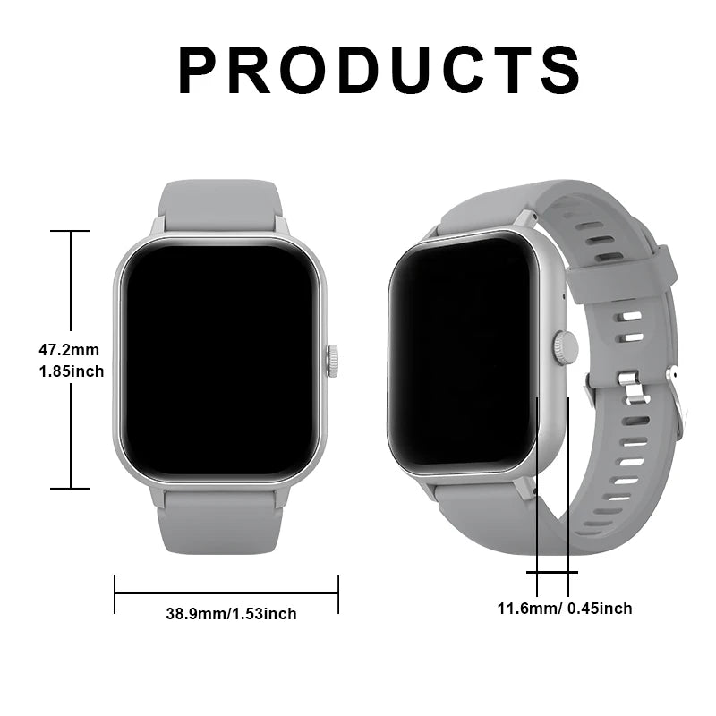 Smart Watch 2.01" Round — Wireless Calling, Multi-Sport & Sleep Tracking