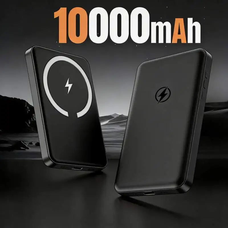 10000mAh Qi2 Magnetic Wireless Power Bank 15W Fast Charging Ultra Slim Portable Charger for iPhone 17/16/15/14/13/12 Series