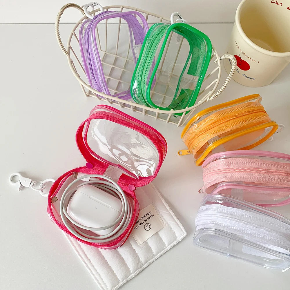 Portable Cotton Doll Storage Bag, Dopamine Color Data Cable Storage Bag, Cube Blind Box Doll Display Bag