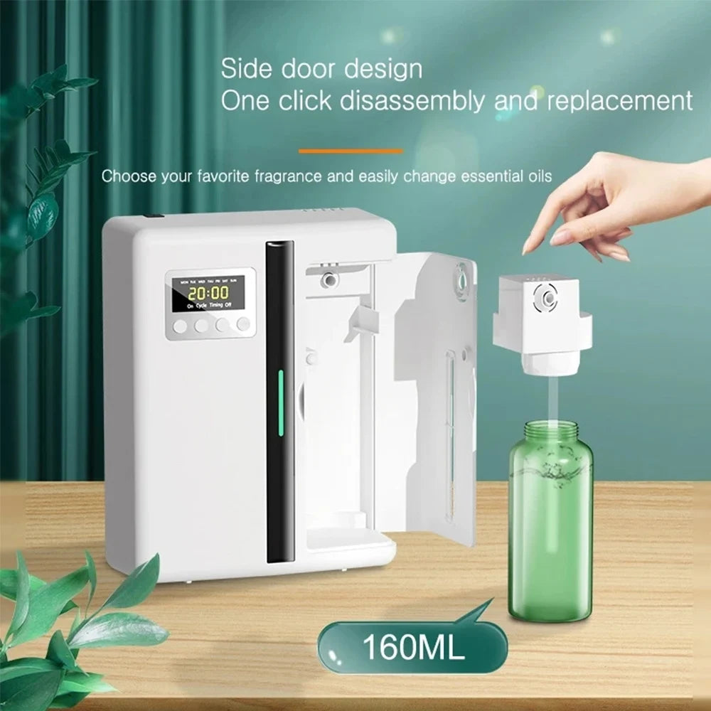 NAMSTE Room Aroma Fragrance Diffuser Wall Mounted Hotel Air Freshener Bluetooth Flavoring Diffuser For Perfume Essential Oil